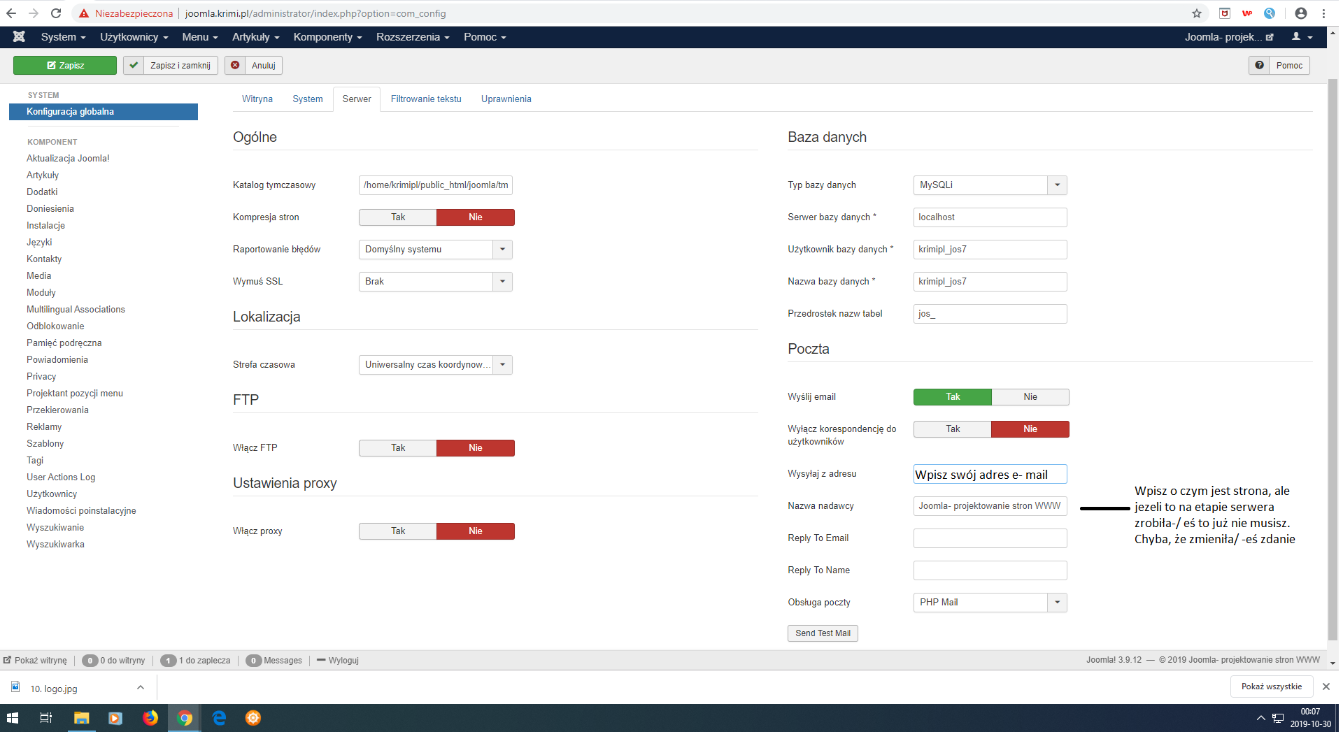 12c Konfiguracja globalna